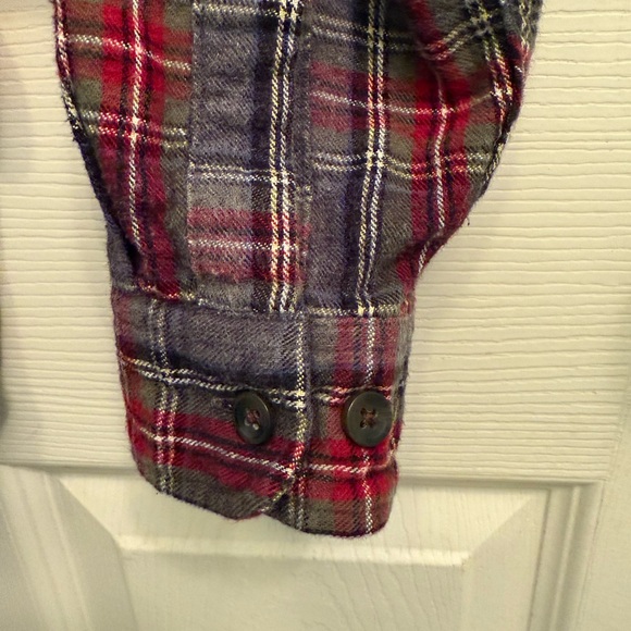 L.L.Bean Scotch Plaid Cotton Flannel Button Down Shirt Woman’s Medium - Picture 3 of 8